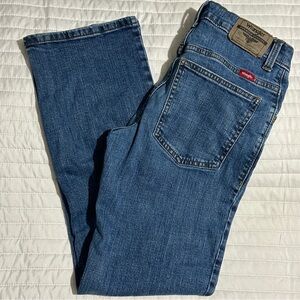 Wrangler Classic Boot Jeans Women’s 16 Regular Blue Denim Mid Rise Stretch Pants